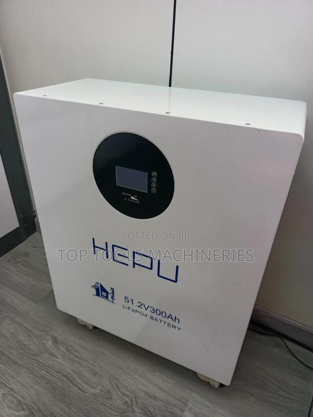 Hepu 15kw 51.2v Lithium Battery 300ah