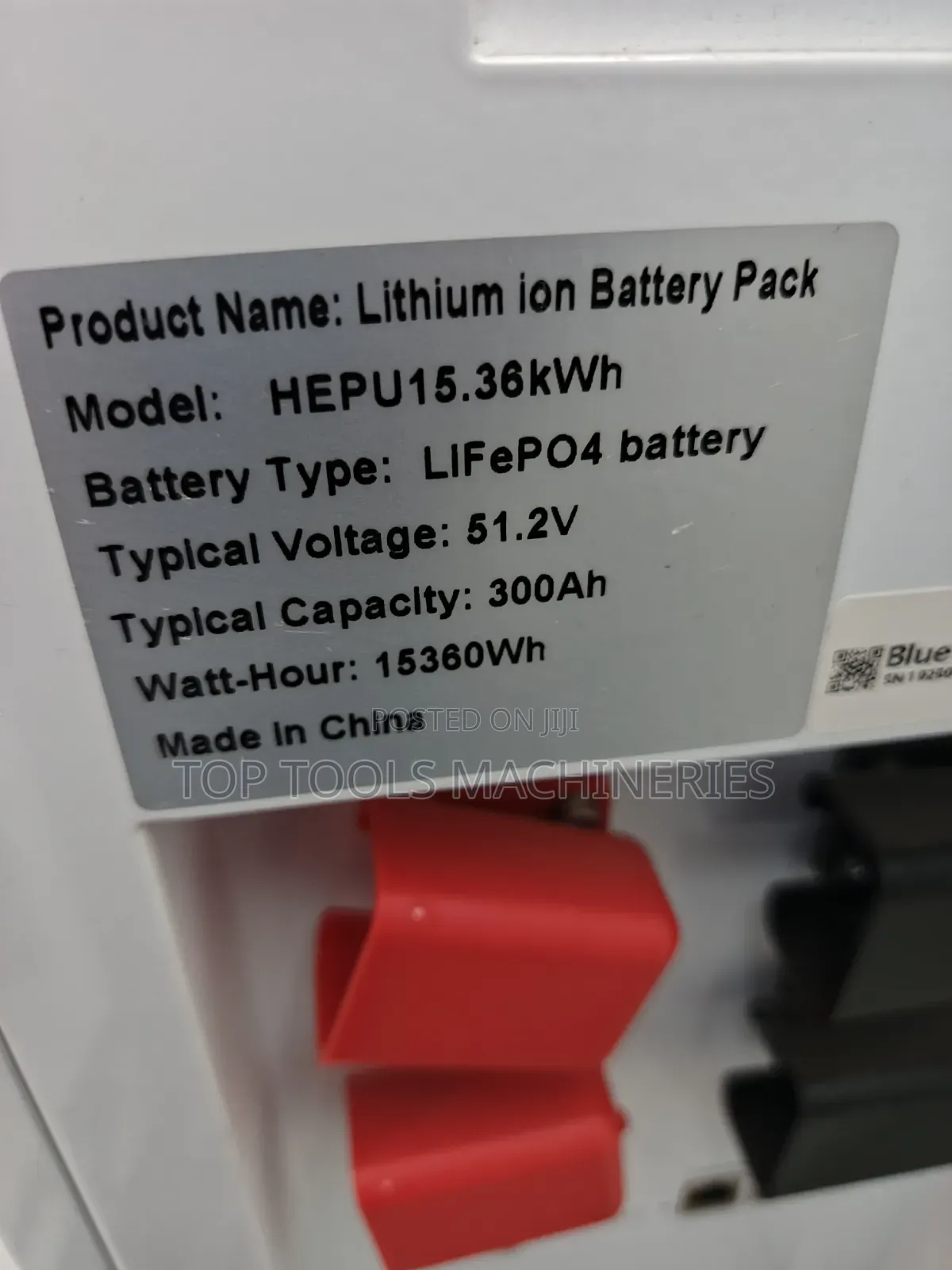 Hepu 15kw 51.2v Lithium Battery 300ah