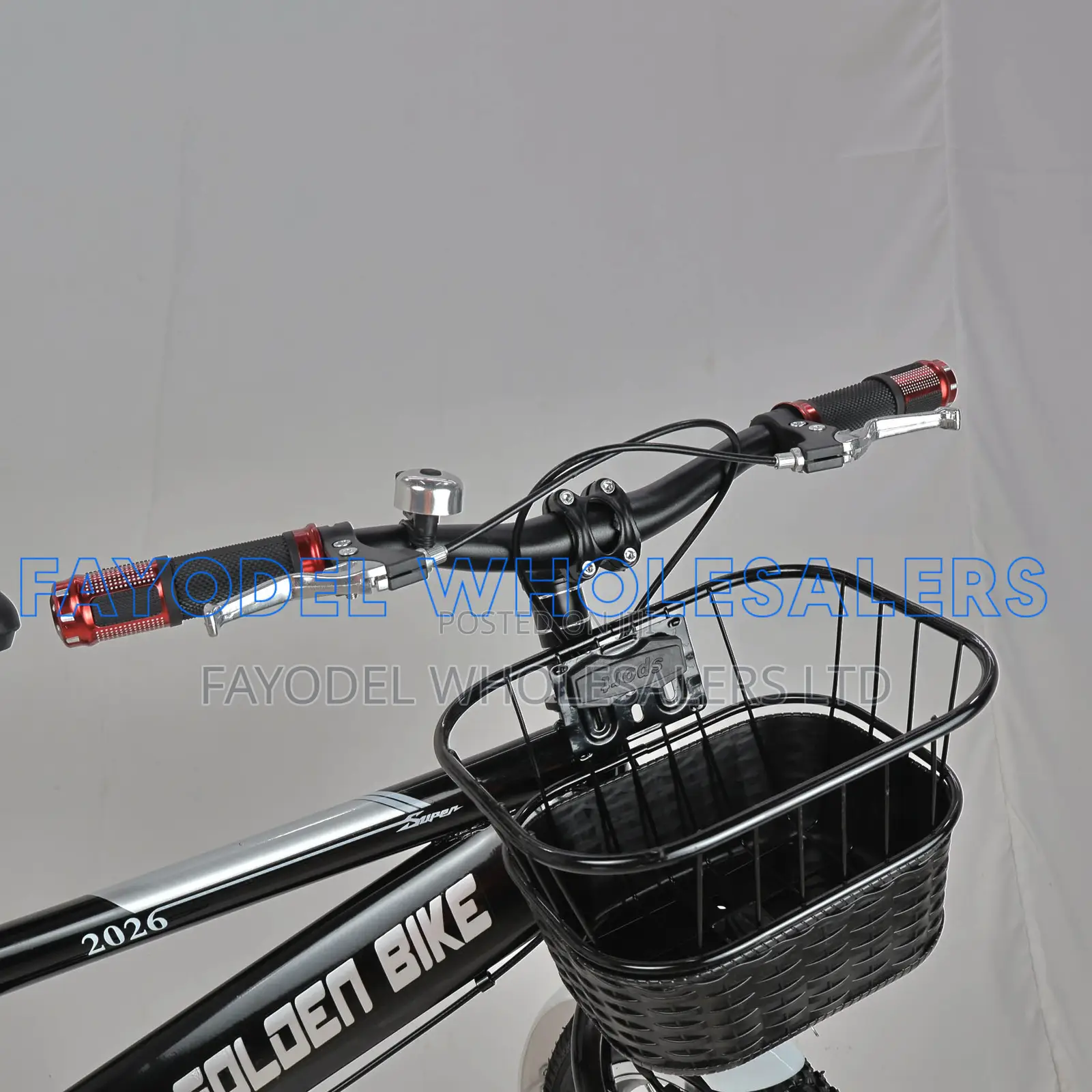 Golden Bike Size 20 With Basket and Rear Carrier