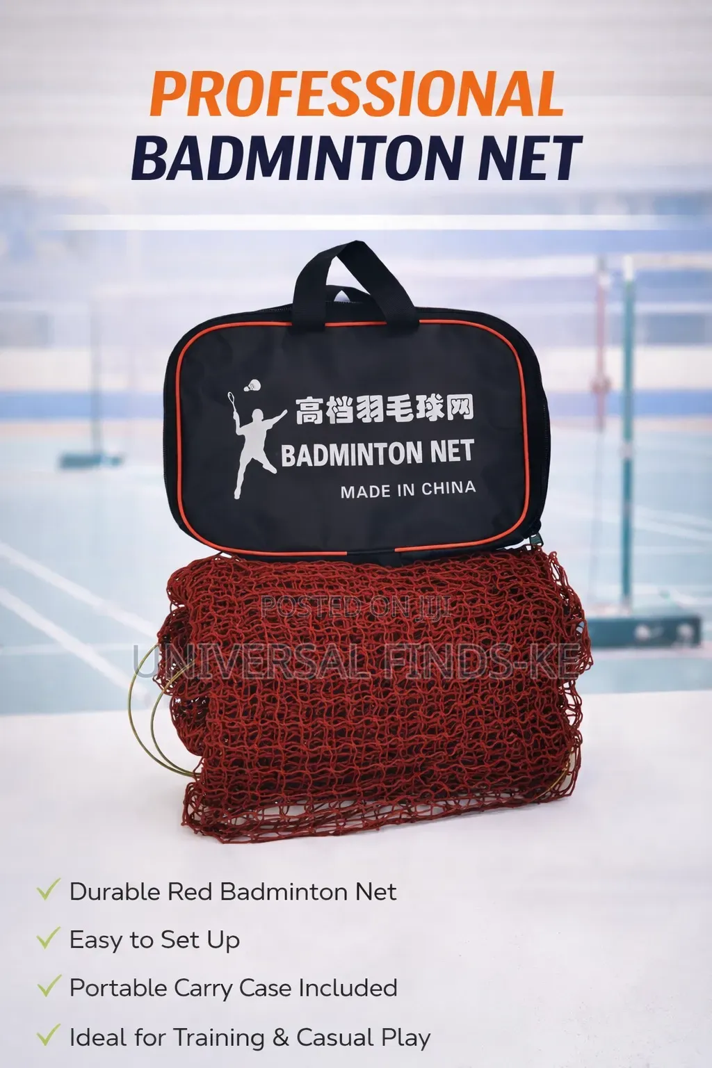 Professional Badminton Net – Durable Portable Net for Training