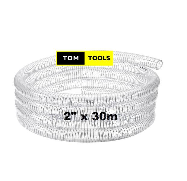 2 Inch X 30m Clear Wired Heavy Duty Suction Pipe