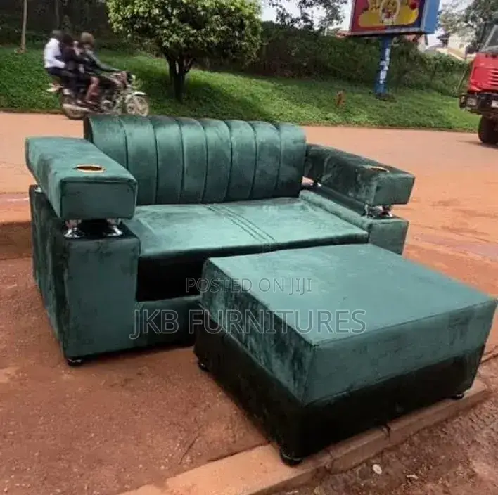 Modern Green Velvet Sofa Set