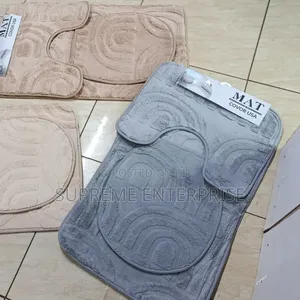3pc Toilet/ Bathroom Mat Set