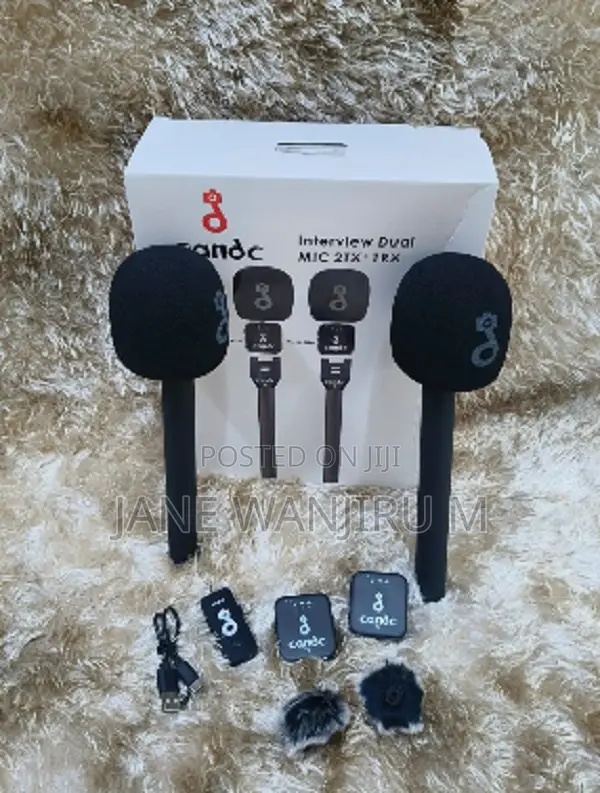 ~~2 in 1 Wireless Mic System – Perfect for Content Creators