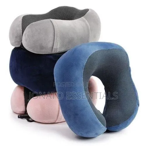 Orthopedic Memory Foam Travel Neck Pillow for Car, Flight, Bus