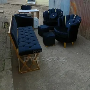 Waiting Bench, Pedicure Seats, and Manicure Set 