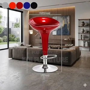 Barstools; Sleek Contemporary Adjustable Swivel Bar Stools
