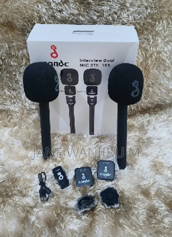 ~Dual Wireless Microphone – Noise Reduction Audio