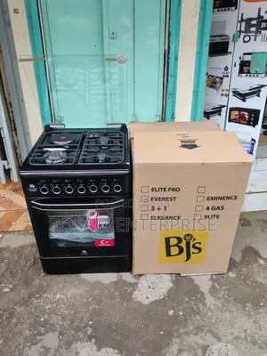 BJS Standing Cooker Everest Black 60x60 3+1 Premium