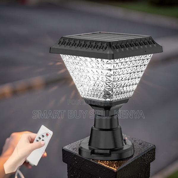 Solar Powered Outdoor Led Garden Light Main Gate Post Solar Light Lamp