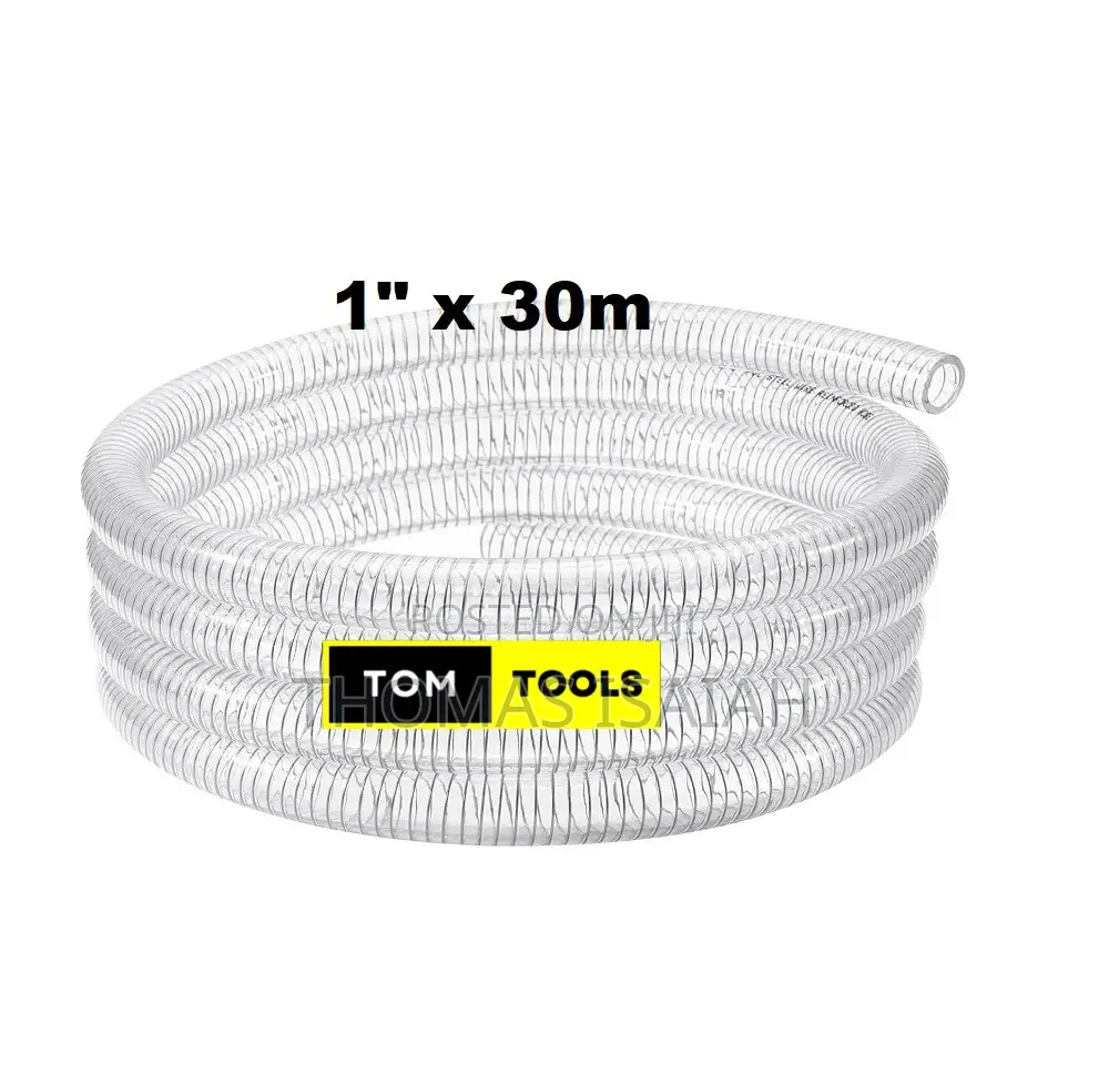 1 Inch X 30m Clear Wired Heavy Duty Suction Pipe