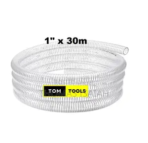 1 Inch X 30m Clear Wired Heavy Duty Suction Pipe