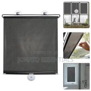 Retractable Window Sun Shade Roller Blinds With Suction Cups 50x125cm