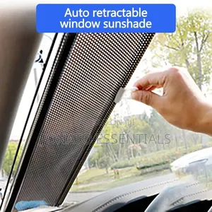 Retractable Window Sun Shade Roller Blinds With Suction Cups 50x125cm