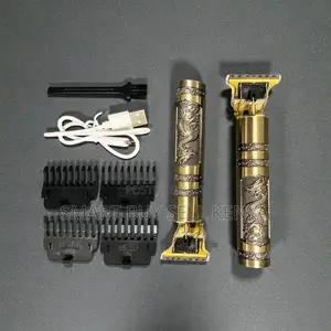 Engraved Vintage T9 Rechargeable Cordless Hair Clipper Trimmer Shaver