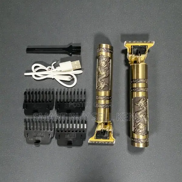 Engraved Vintage T9 Rechargeable Cordless Hair Clipper Trimmer Shaver