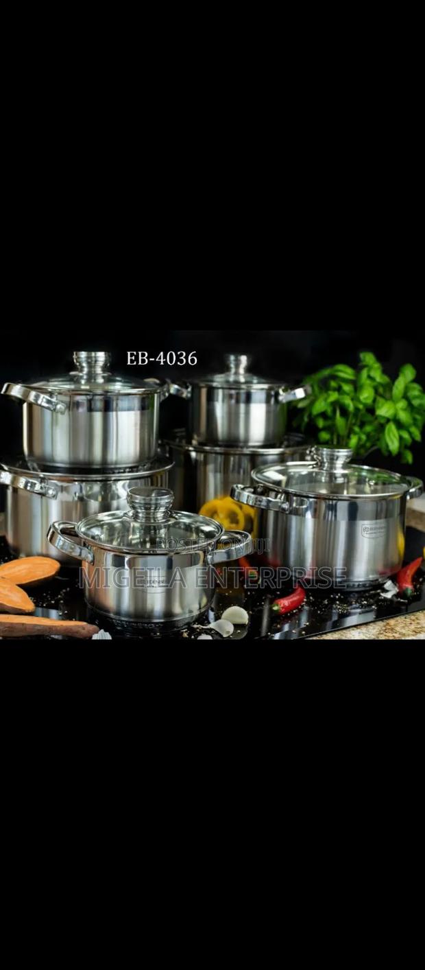 12pc Edenburg Stainless Steel Cookware
