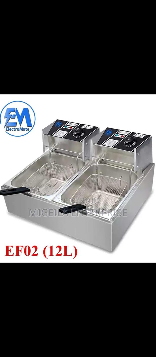 Double Deep Fryer Electromate 12l
