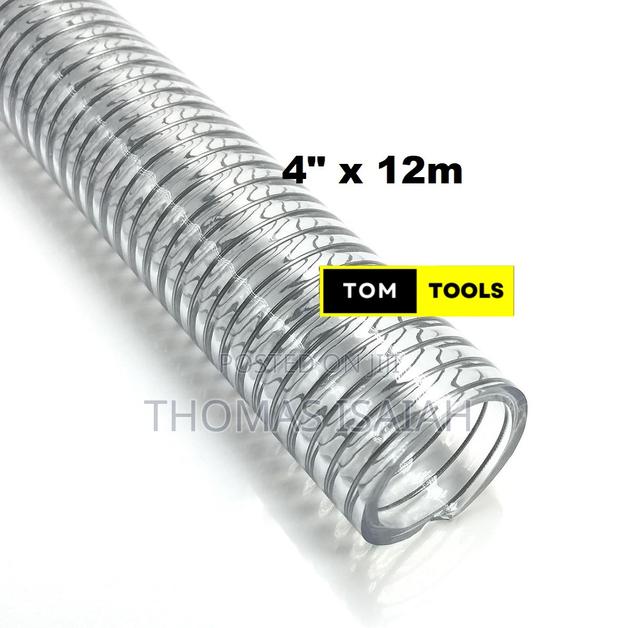 4 Inch X 12m Clear Wired Heavy Duty Suction Pipe