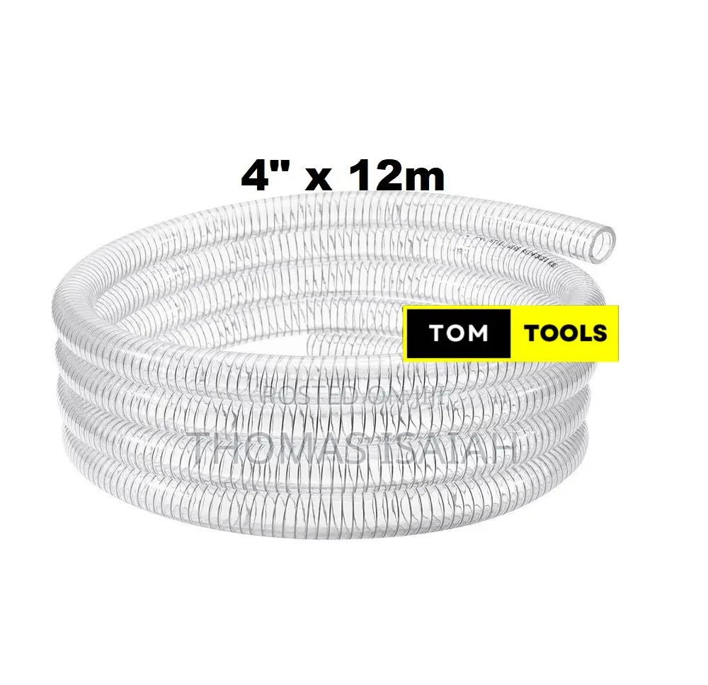 4 Inch X 12m Clear Wired Heavy Duty Suction Pipe