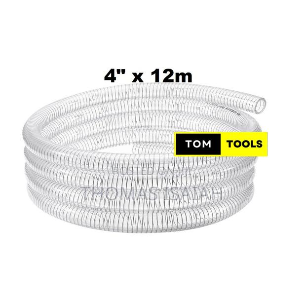 4 Inch X 12m Clear Wired Heavy Duty Suction Pipe - thumbnail 2