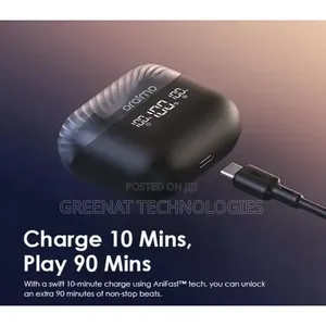 Oraimo Airbuds 4 Otw-340 – True Wireless Earbuds, 38h Play, Enc Noise