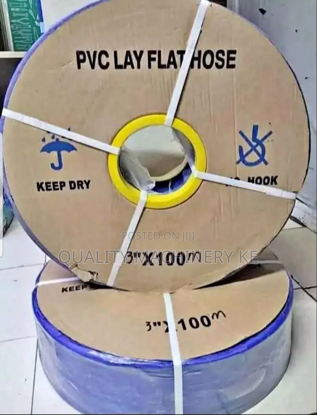 Strong PVC Delivery Pipe/ Flexible Flat Hose Pipe 3”100m