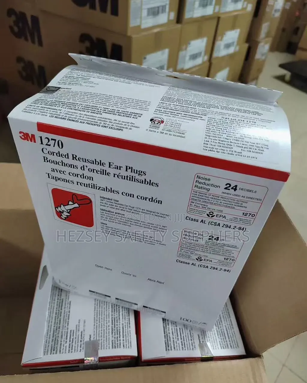 3m 1270 Corded Reusable Ear Plugs