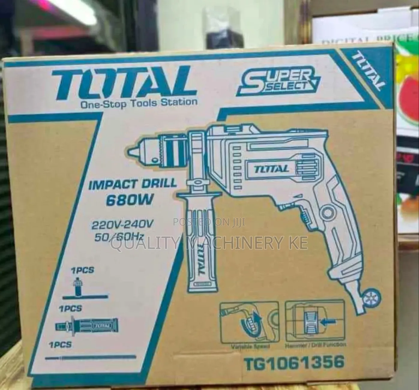 Cost-Effective 680w Total Impact Corded Drill