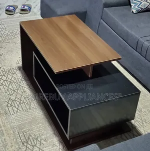 Stylish Dark Wooden Coffee Table for Living Room