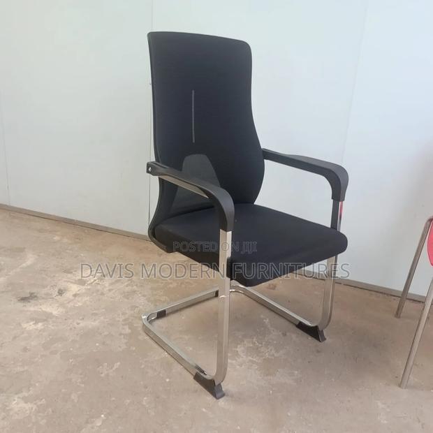 A Black Office Visitors Chair