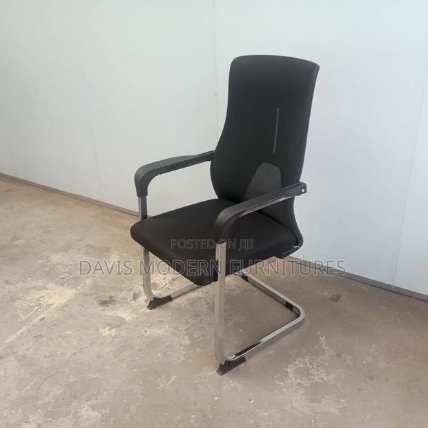 A Black Office Visitors Chair - thumbnail 2