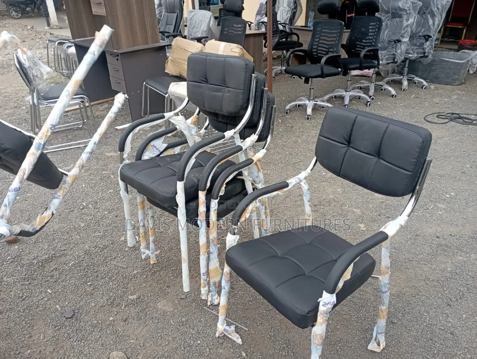 Black Padded Chair