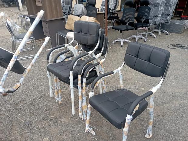 Black Padded Chair - main view
