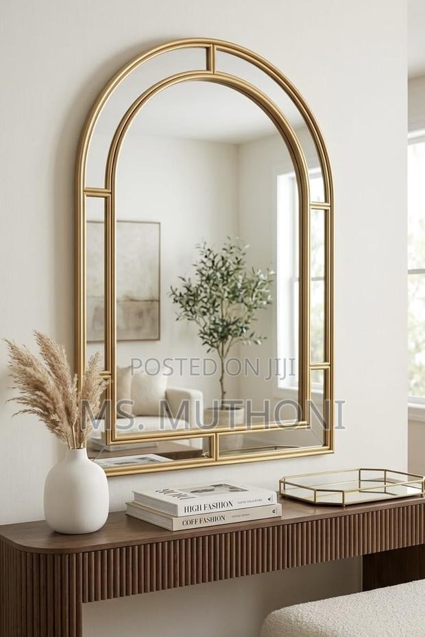 Gold 61*91 Kate and Laurel Fairbrook Wall Mirror