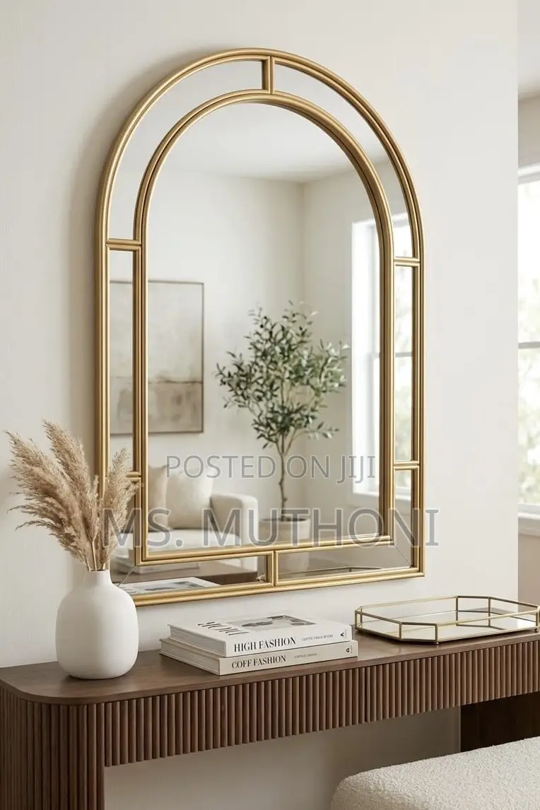 Gold 61*91 Kate and Laurel Fairbrook Wall Mirror