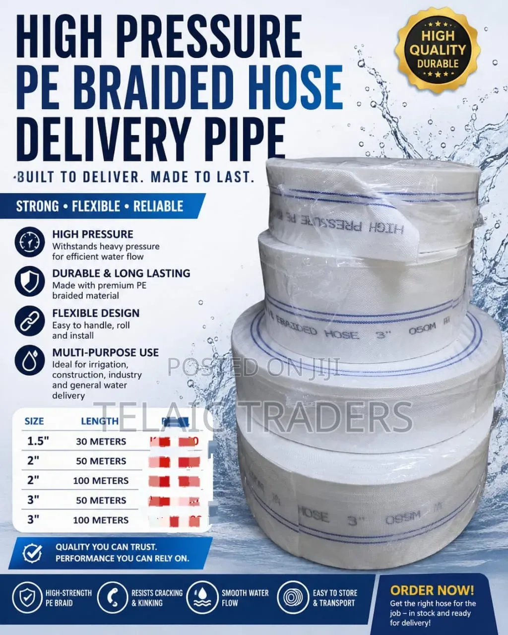 Delivery Pipe 2 Inches 50 Metres