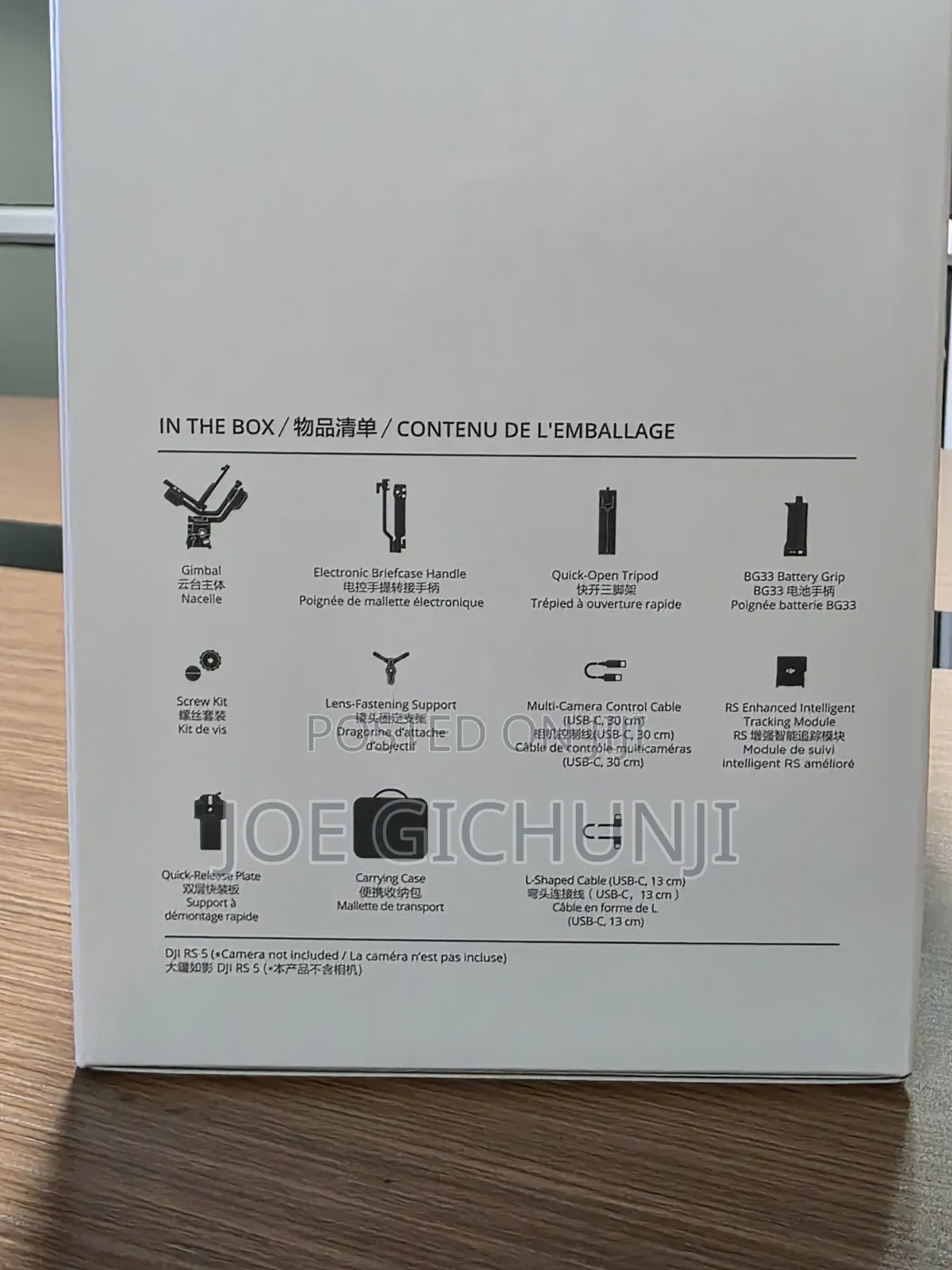 Dji Rs 5 Gimbal Combo Kit With Ai Tracking Module Briefcase Handle