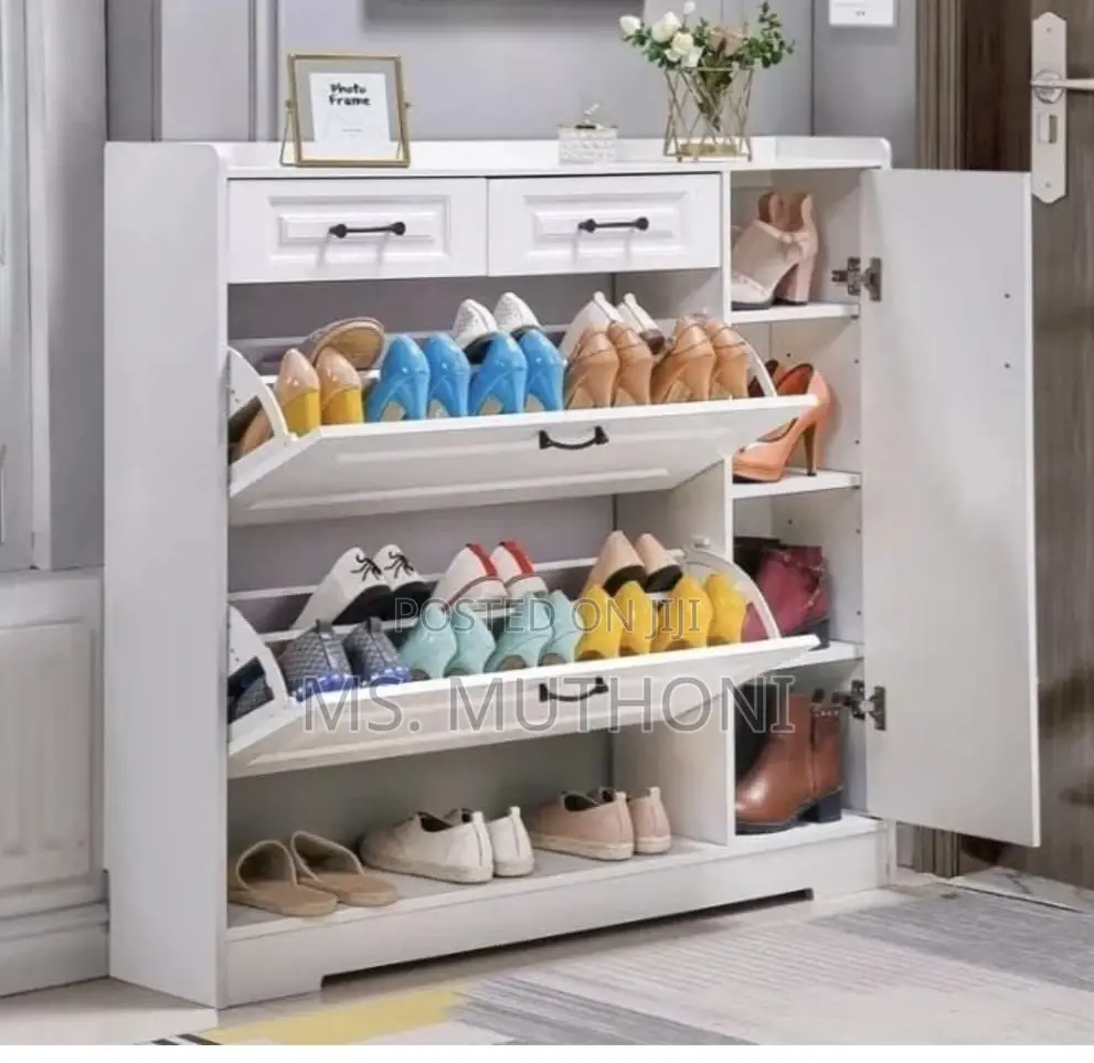 (120x*100*24cm* )Modern Porch Space Saving High Capacity Shoe Cabinet