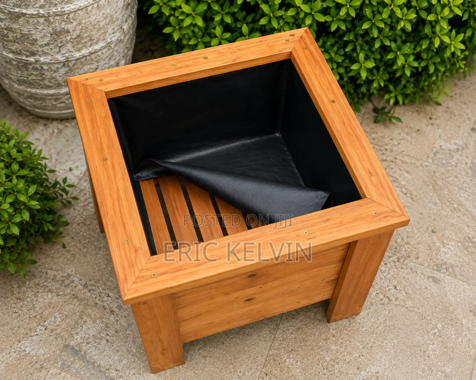 Premium Solid Cypress Wooden Planter | Heavy-Duty | 60l Capacity