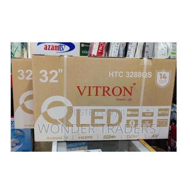 Vitron 32" Qled Frameless Smart Tv With Bluetooth