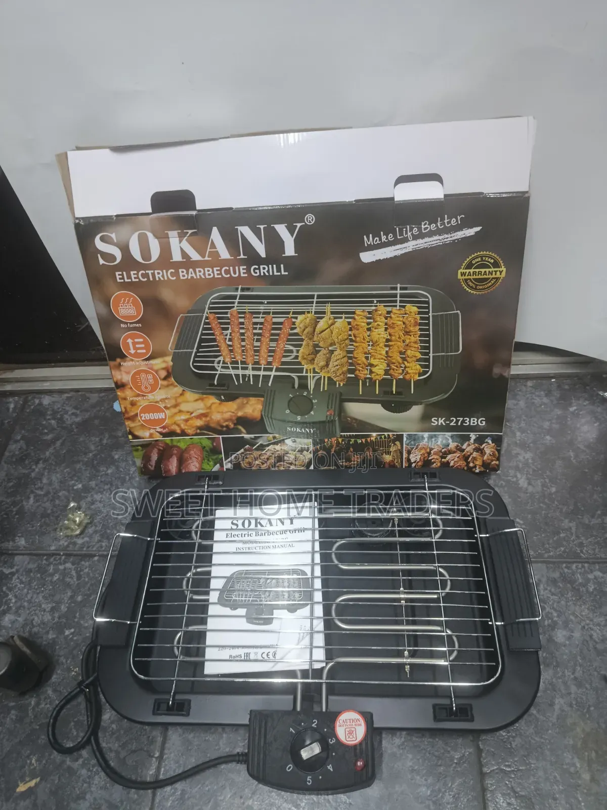 Sokany Electric Barbecue Grill With No Fumes