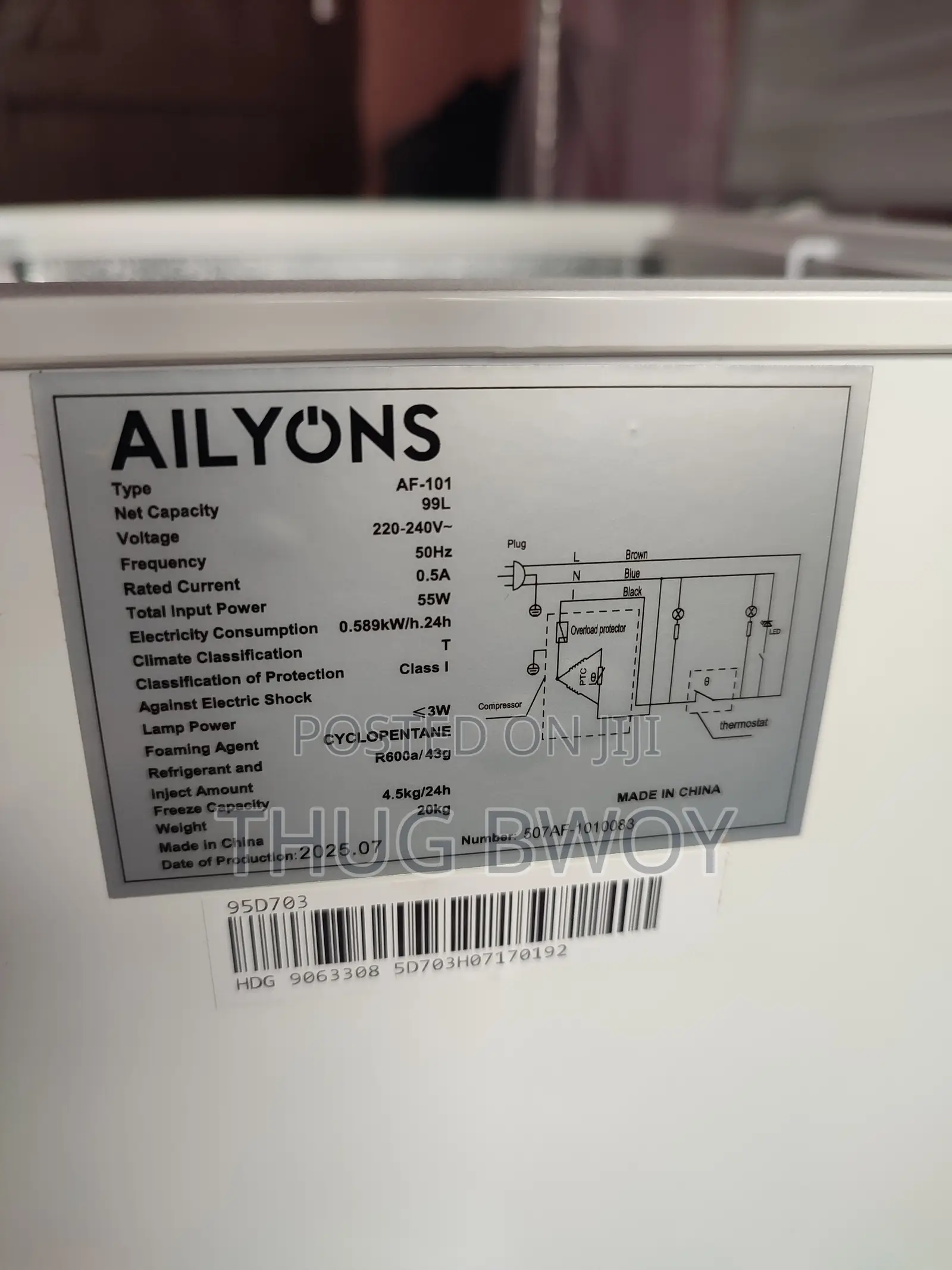 Ailyons 100l Freezer