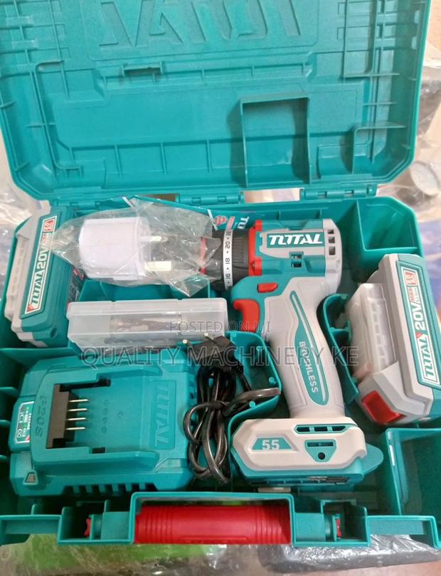 Portable 55nm Total 20v Brushless Cordless Drill - main view