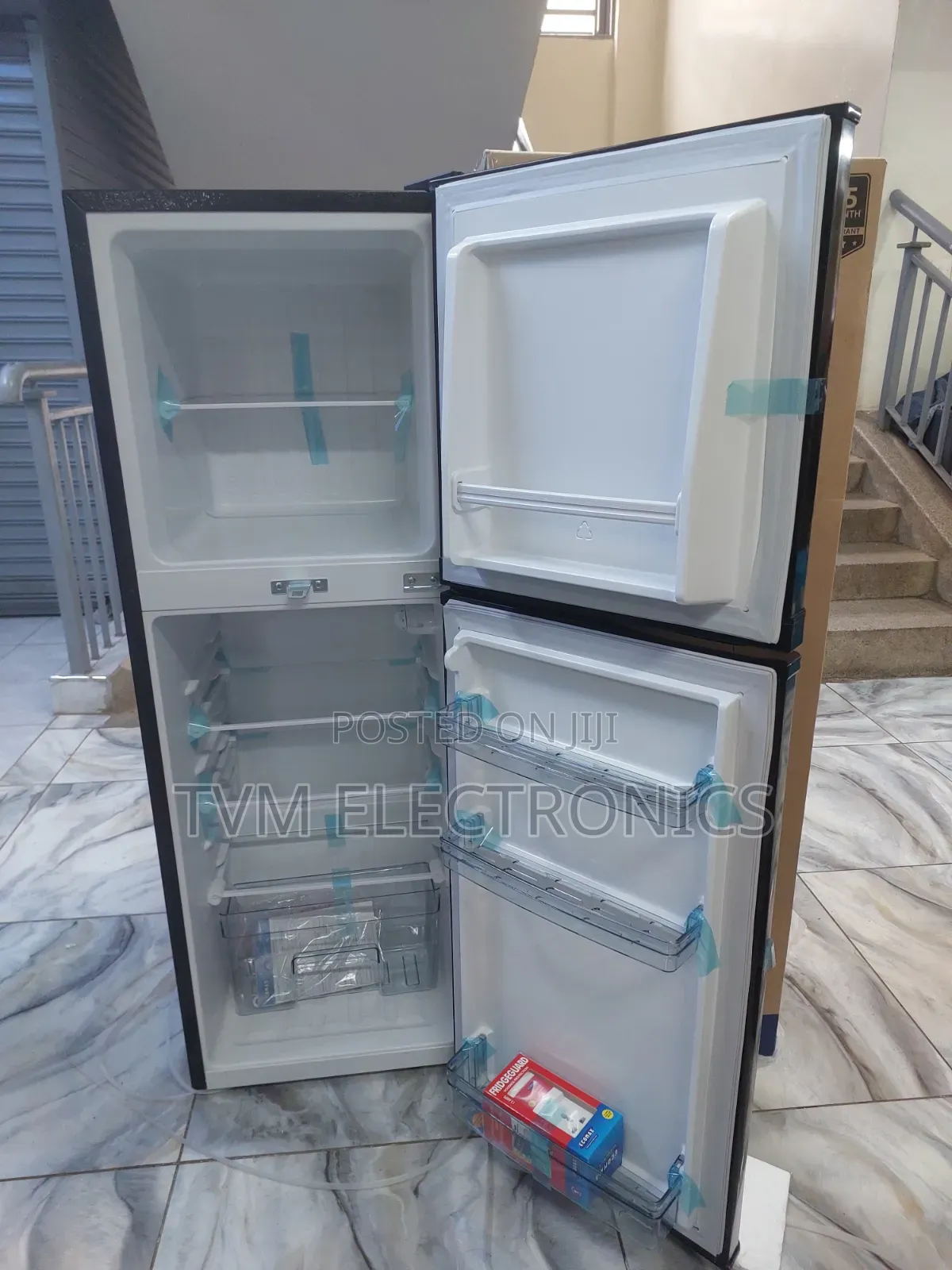 Ecomax 138l Fridge Double Door BCD-138 + Free Fridge Guard