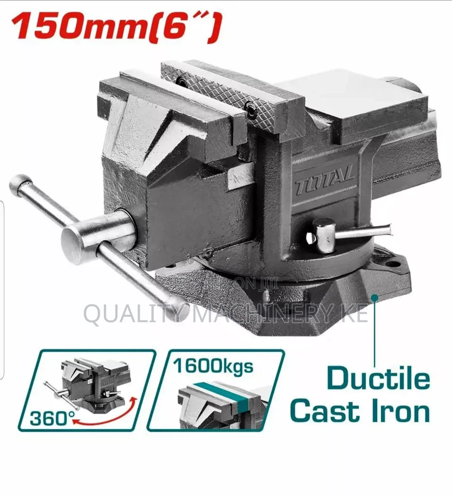 High-Performance Total Bench Vice 6" (150mm)