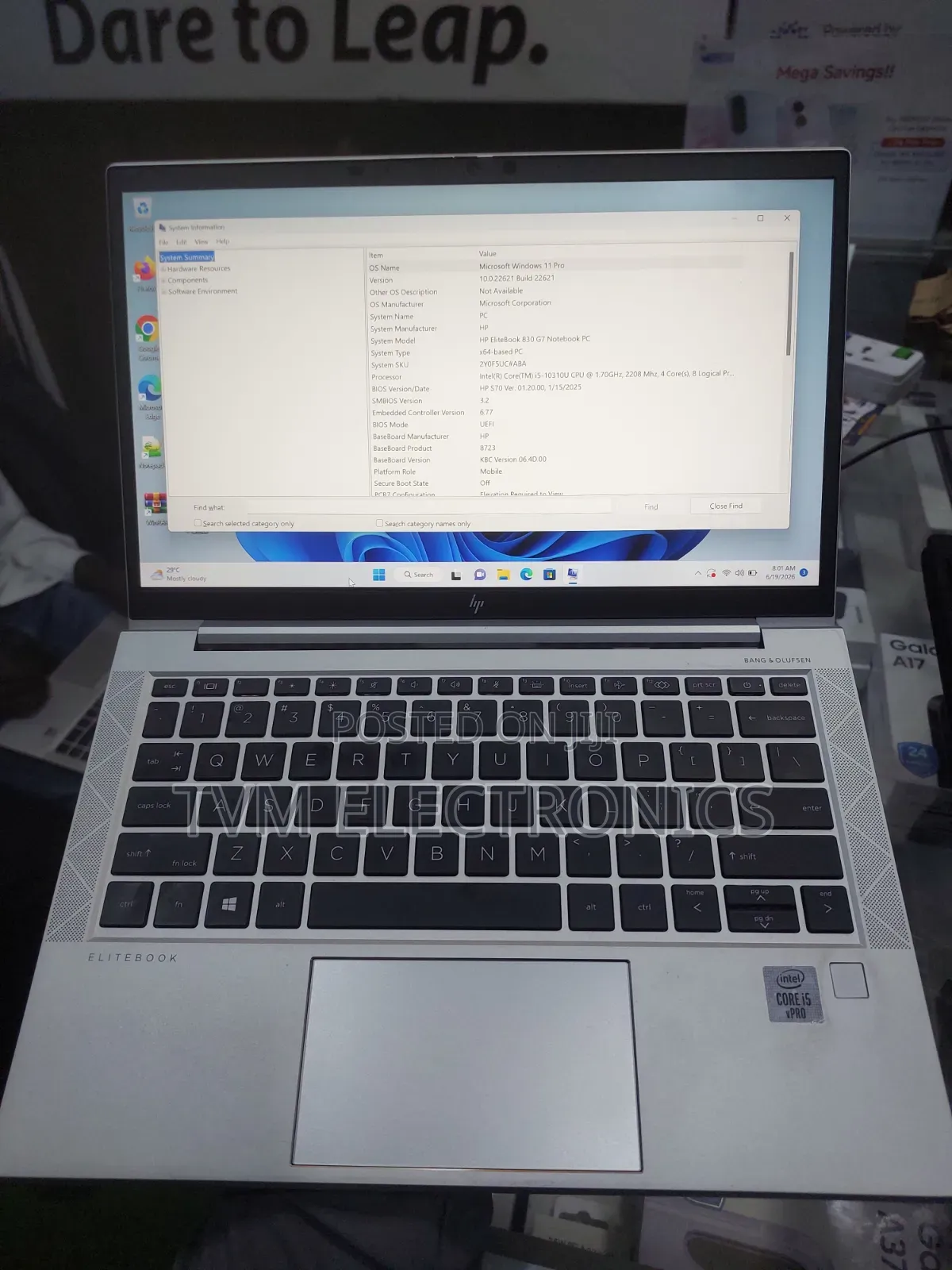 Laptop HP EliteBook 830 G7 8GB Intel Core i5 SSD 256GB