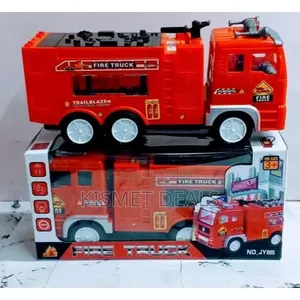 Electric Fire Truck Kids Toy With Bright Flashing Lights