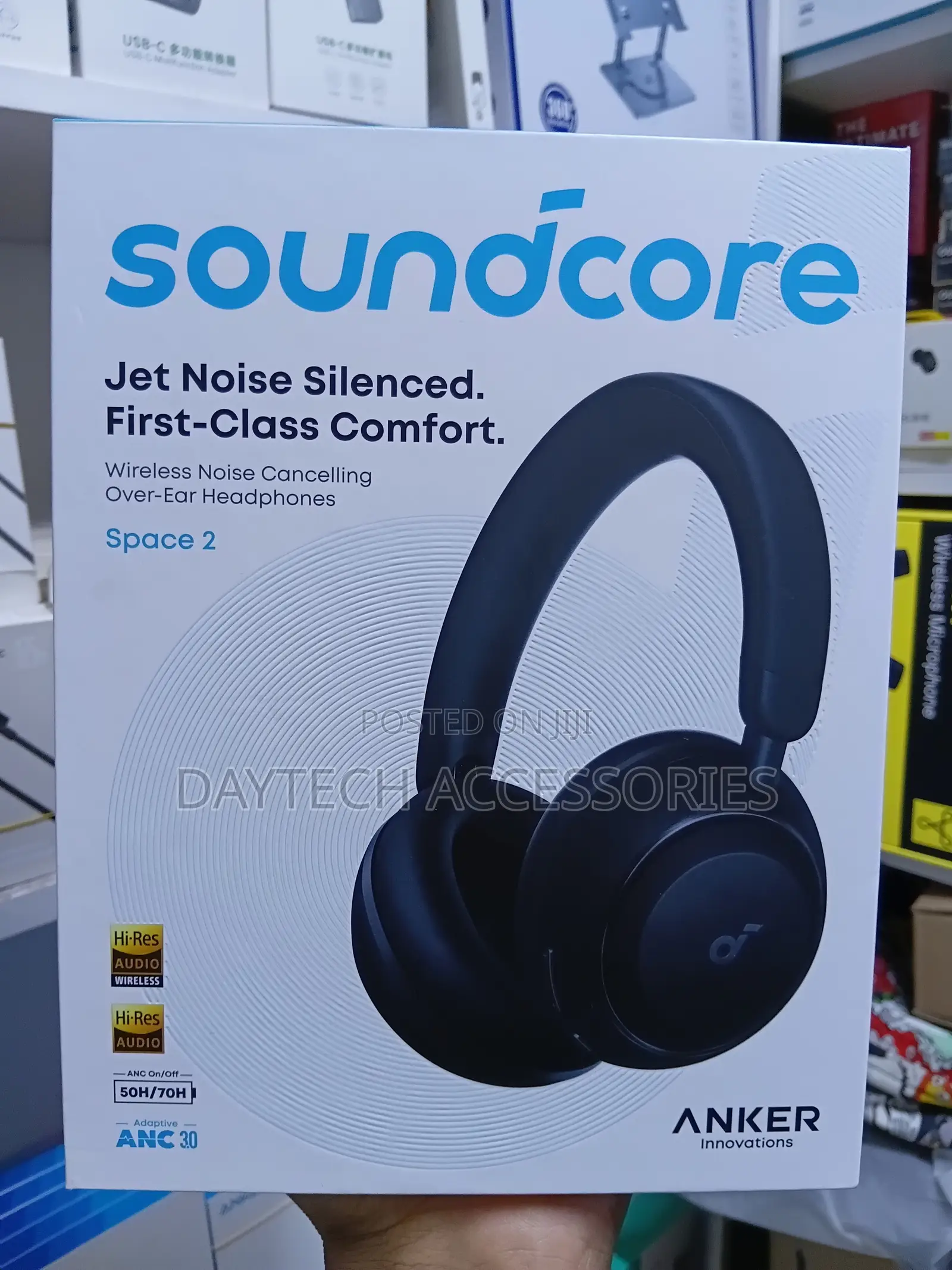 Soundcore Space 2 by Anker Active Noise Cancelling Headphones in Black