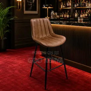 Bar Stool; Industrial Style Bar Stool With Durable Metal Legs